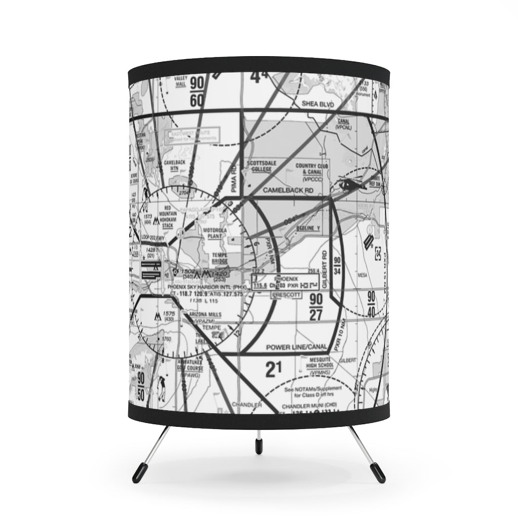 Phoenix TAC Chart (b&w) - Tripod Lamp