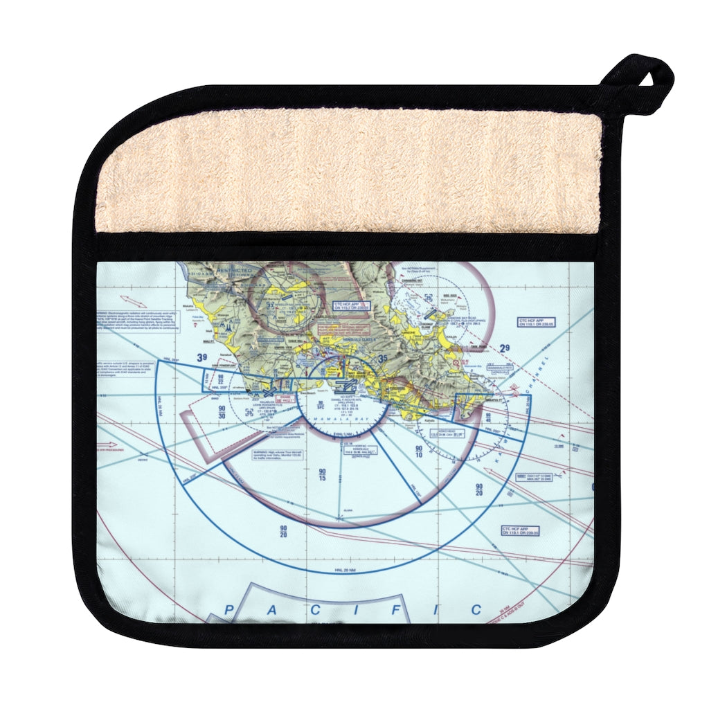 Honolulu Sectional Chart Pot Holder with Pocket