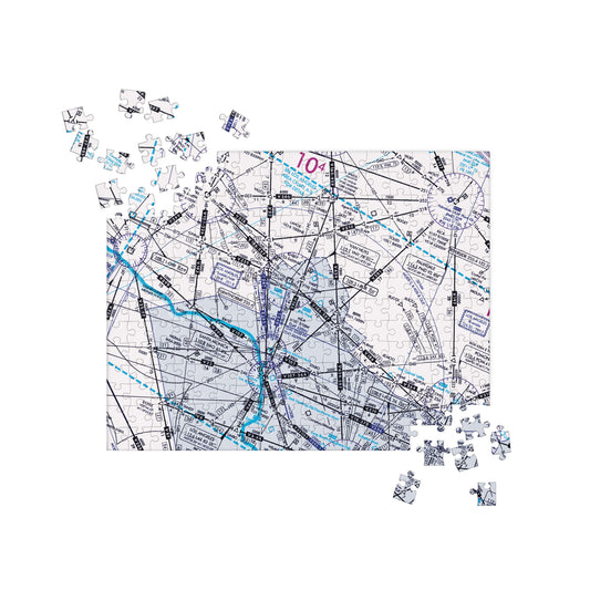 Enroute Low Altitude Chart jigsaw puzzle (white)
