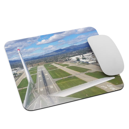 Departing Van Nuys Airport mouse pad