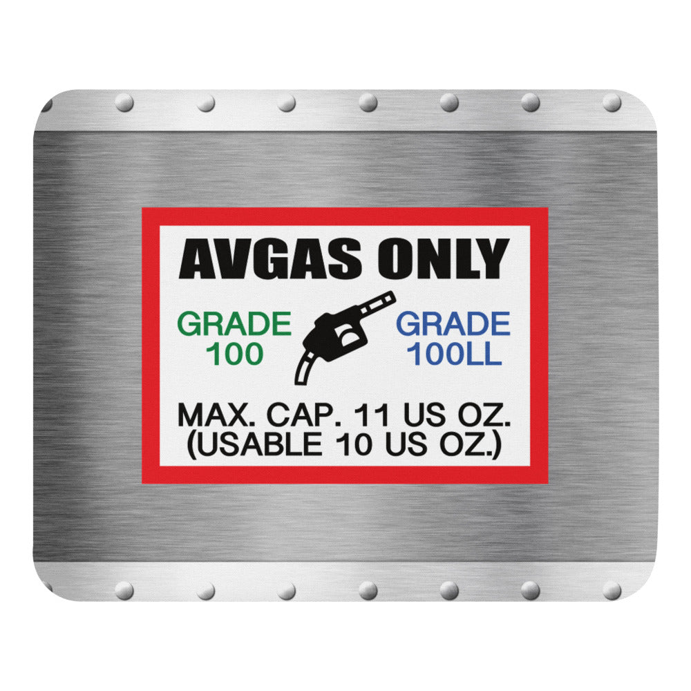 AVGAS / 100LL fuel only mouse pad