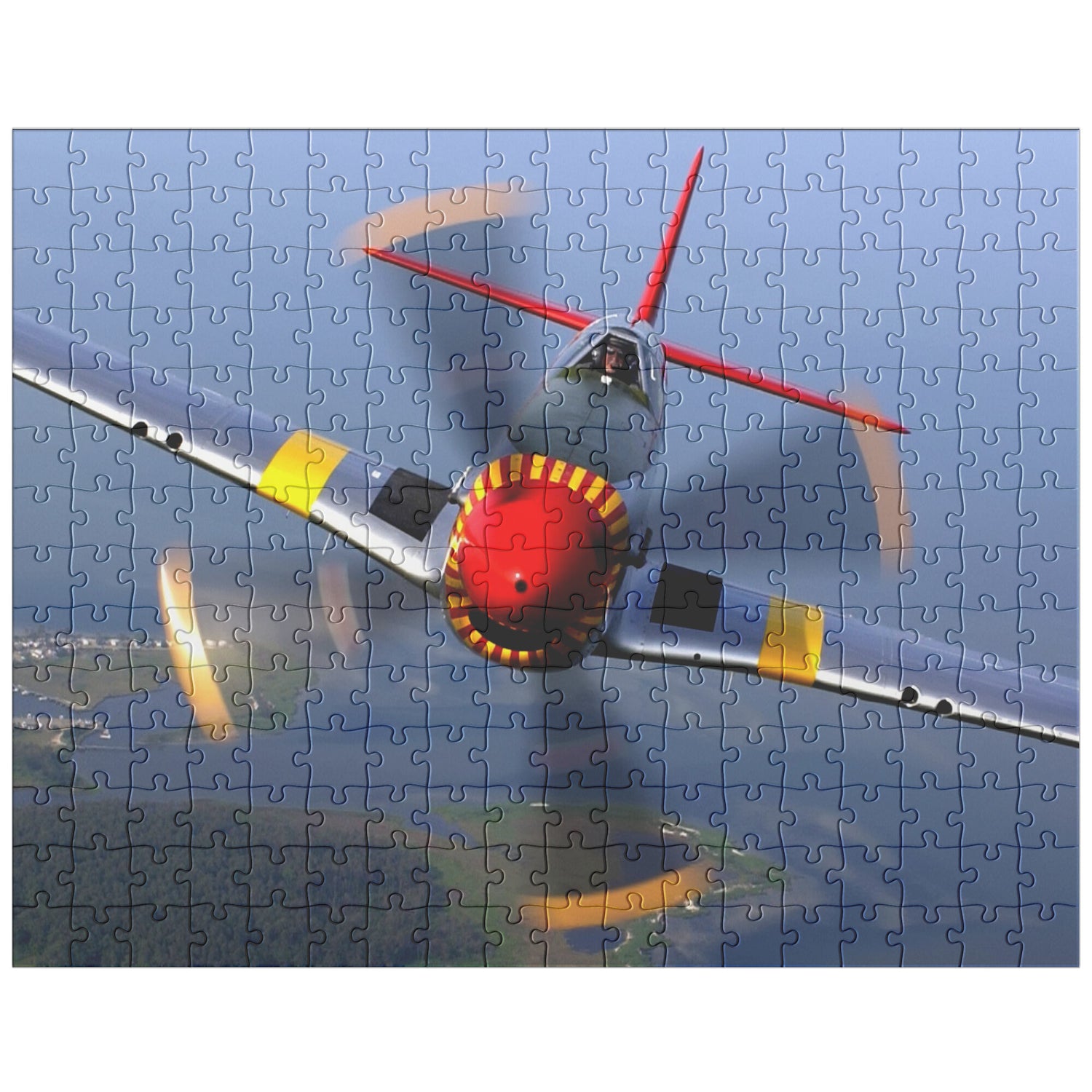Aviation themed jigsaw puzzle (P51 Mustang)