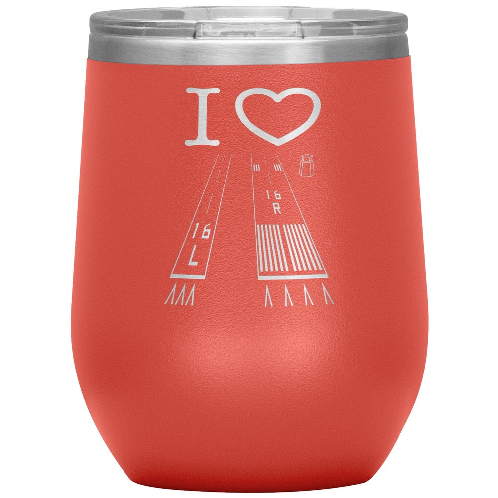 Van Nuys Airport Runways 16L - 16R - 12 oz. tumbler