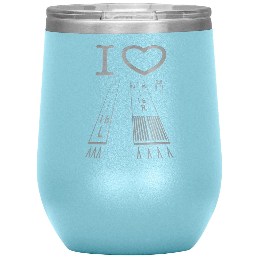 Van Nuys Airport Runways 16L - 16R - 12 oz. tumbler