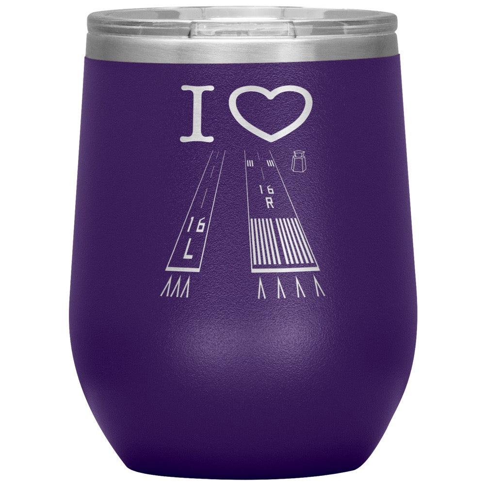 Van Nuys Airport Runways 16L - 16R - 12 oz. tumbler