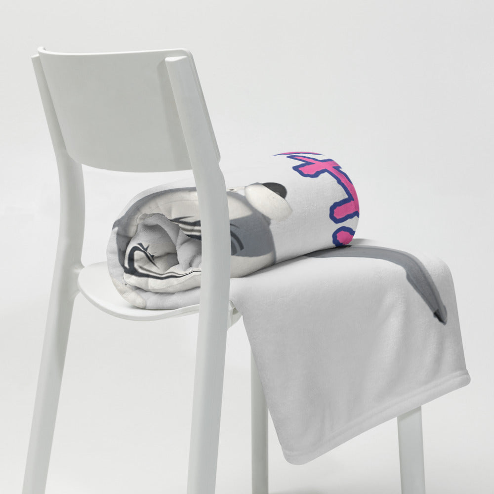 My Spirit Animal is a Skyhawk off white throw blanket