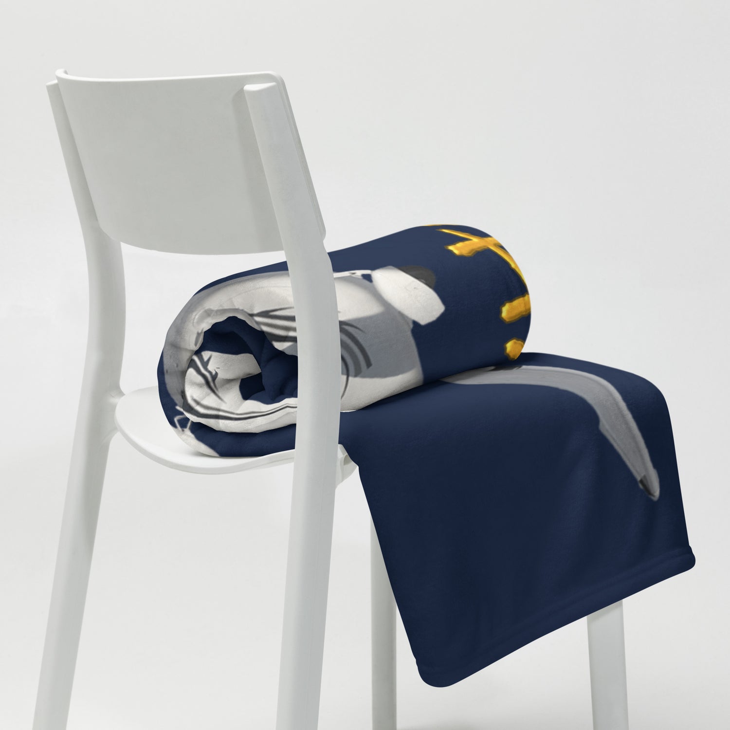 My Spirit Animal is a Skyhawk navy throw blanket