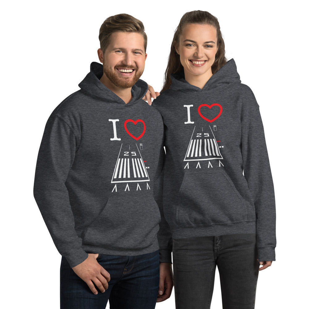 Hawthorne Airport Runway 25 / 7 - unisex hoodie