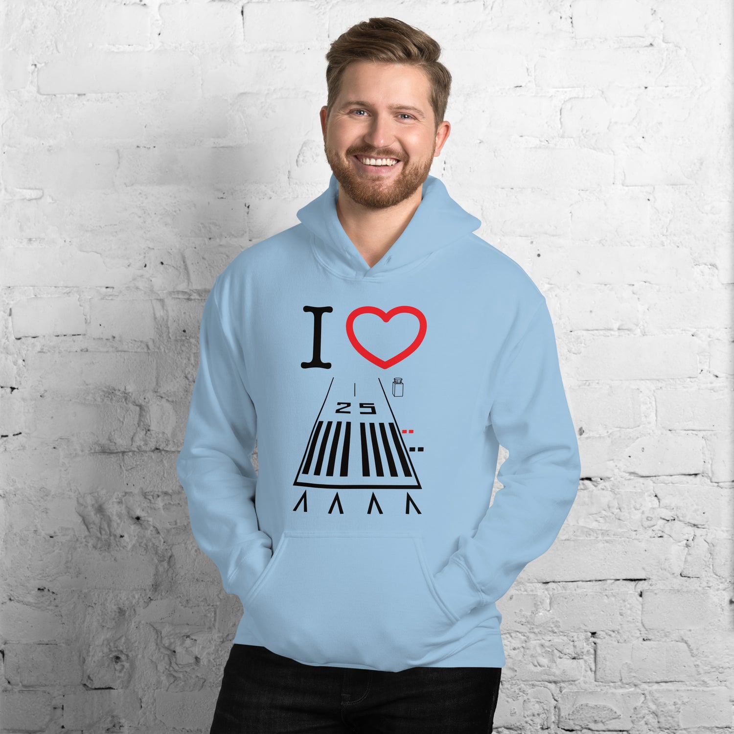 Hawthorne Airport Runway 25 / 7 - unisex hoodie