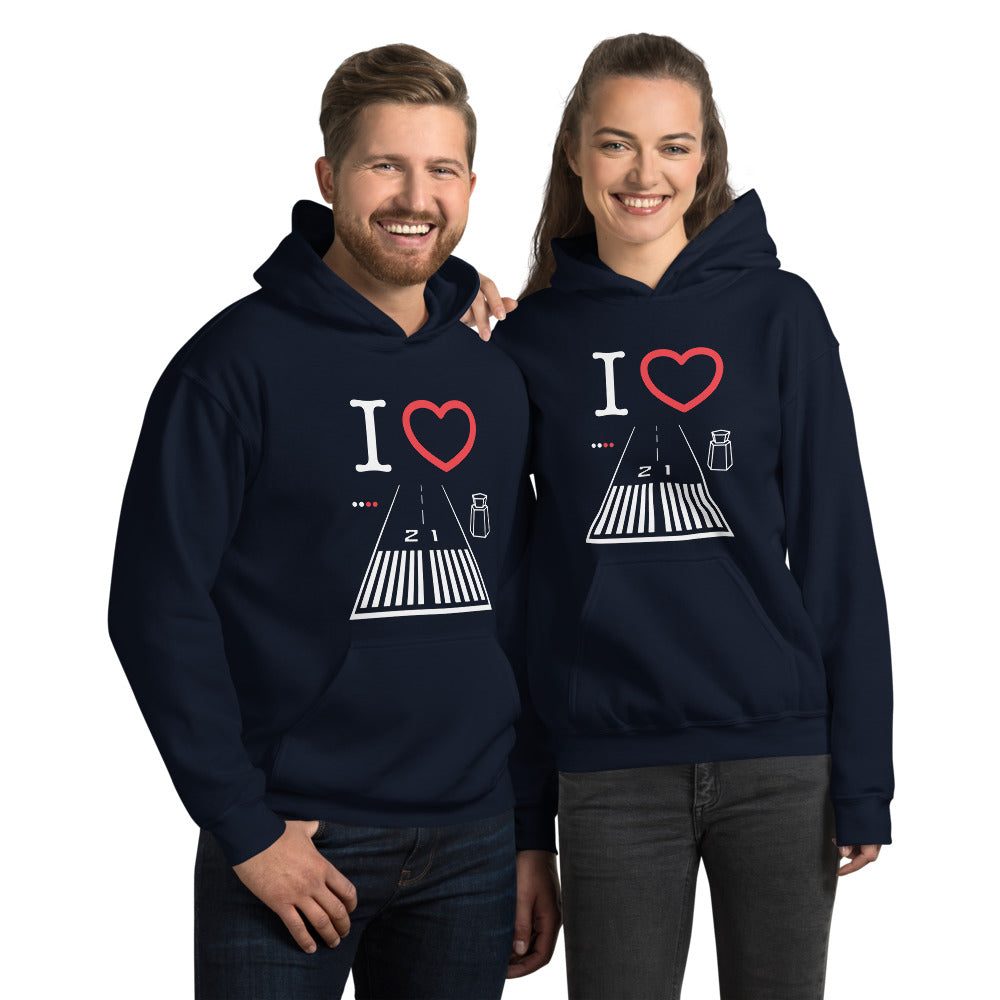 Santa Monica Airport Runway 21 / 3 - unisex hoodie