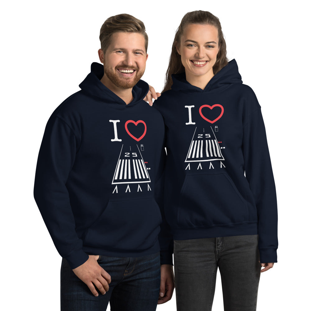 Hawthorne Airport Runway 25 / 7 - unisex hoodie