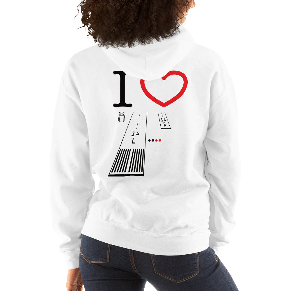 Van Nuys Airport Runways 16L - 16R / 34L - 34R - unisex hoodie