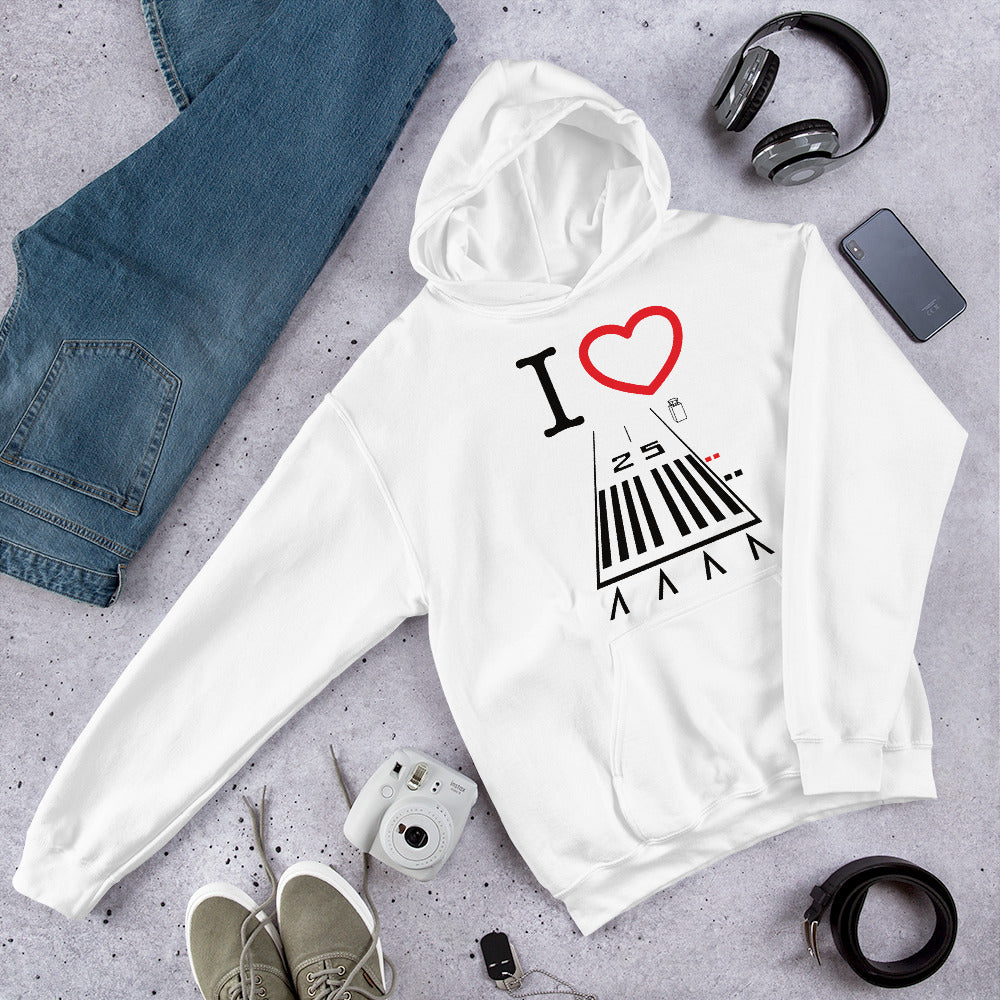 Hawthorne Airport Runway 25 / 7 - unisex hoodie