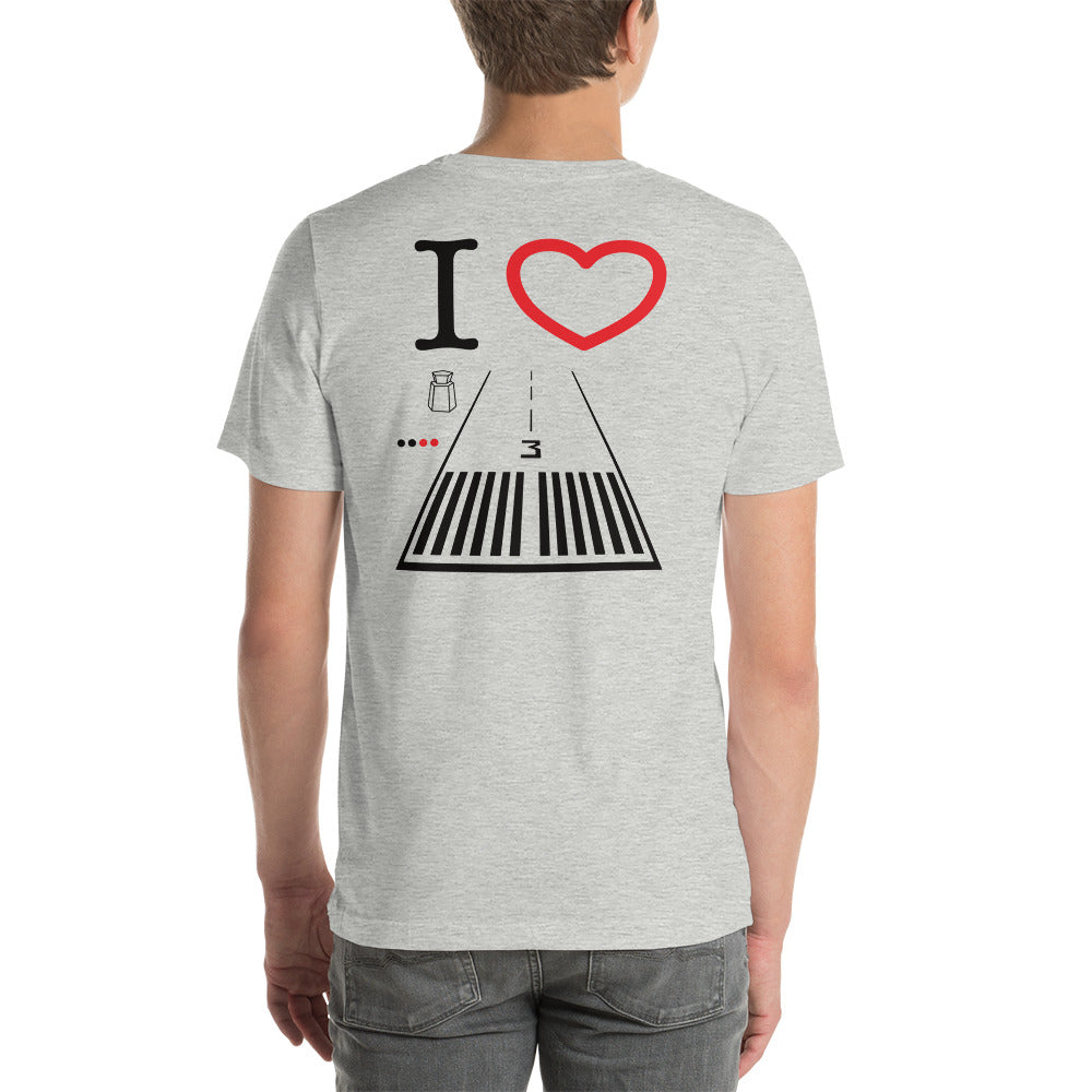 Santa Monica Airport Runway 21 / Runway 3 Short-Sleeve T-Shirt