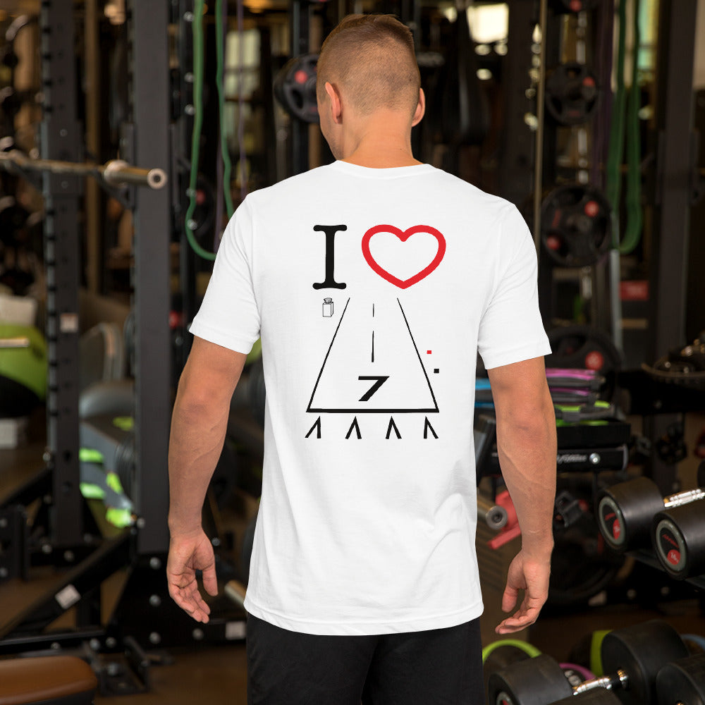 Hawthorne Airport Runway 25 / Runway 7 - Short-Sleeve T-Shirt