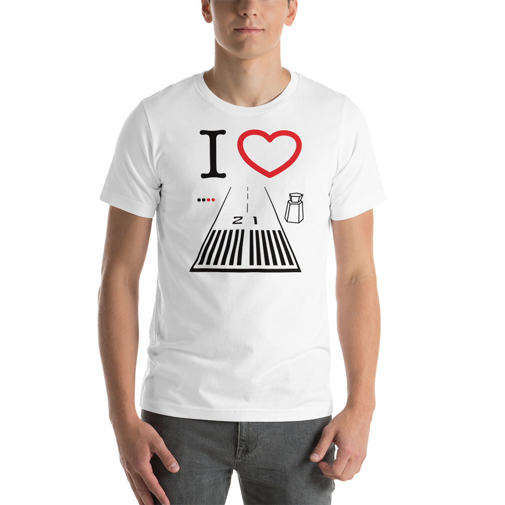 Santa Monica Airport Runway 21 / Runway 3 Short-Sleeve T-Shirt