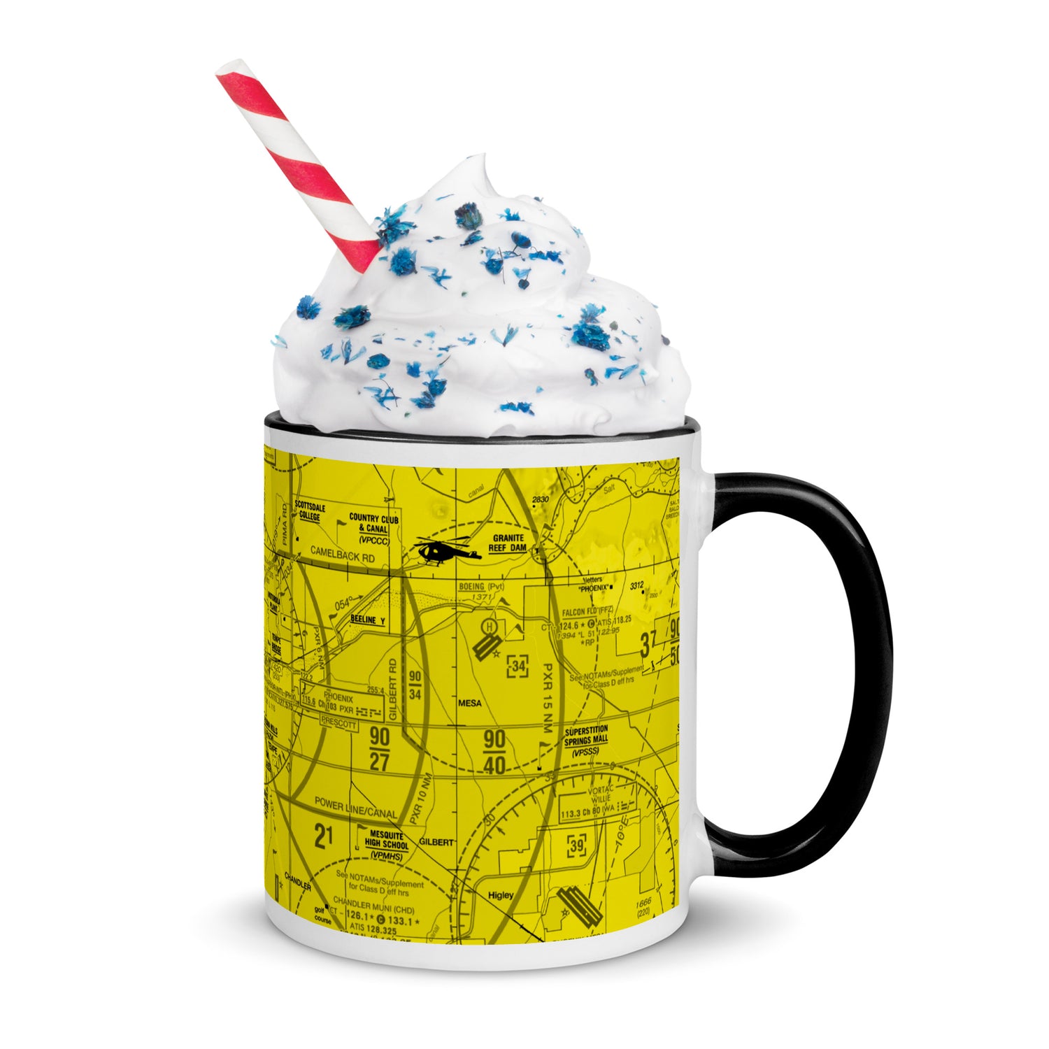 Phoenix TAC Chart - 11 oz. yellow mug with color inside