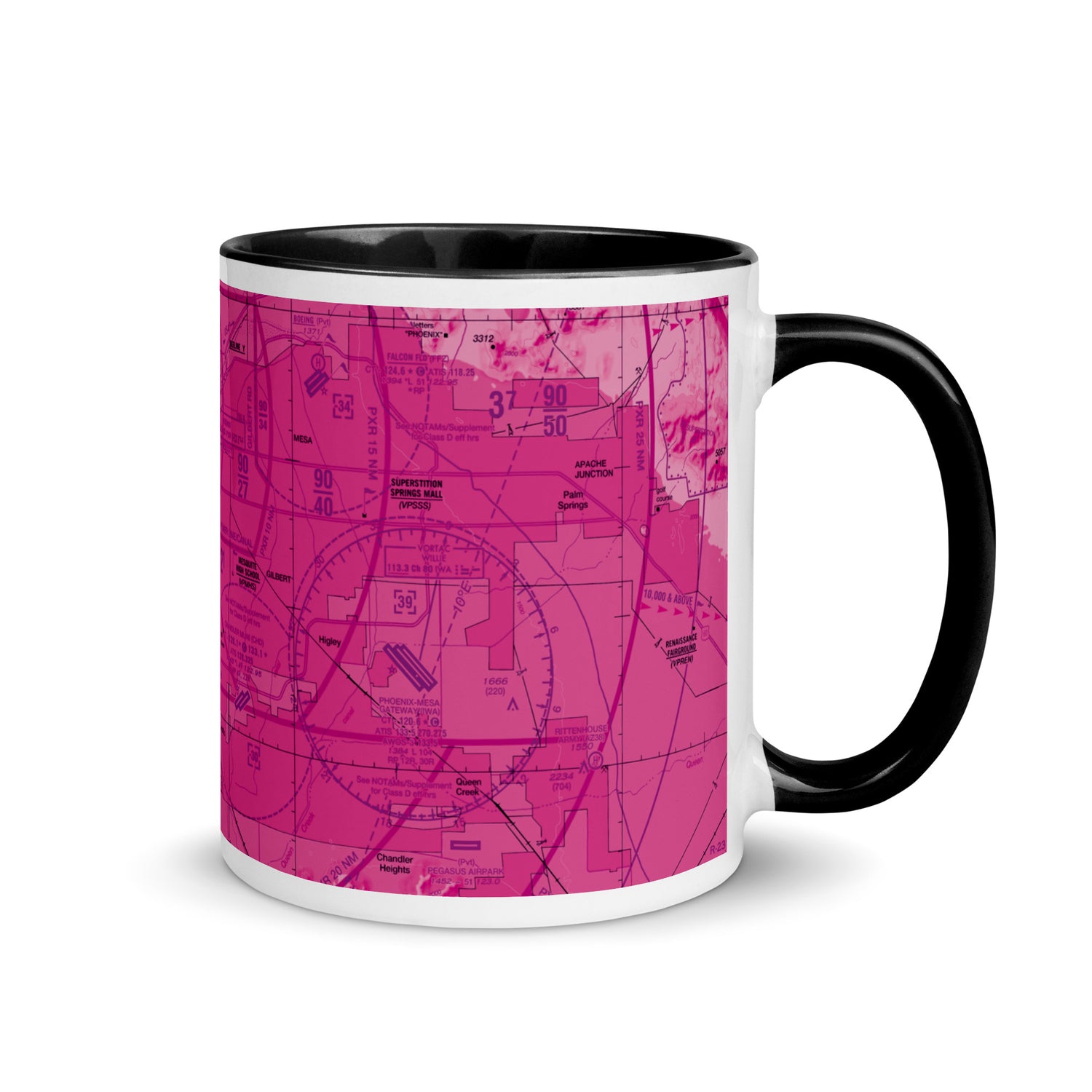 Phoenix TAC Chart 11 oz. mug with color inside (pink)