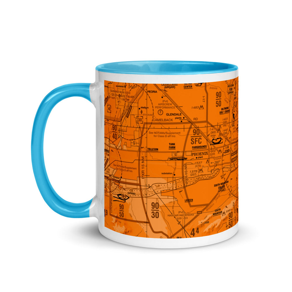 Phoenix TAC Chart - 11 oz. orange mug with color inside