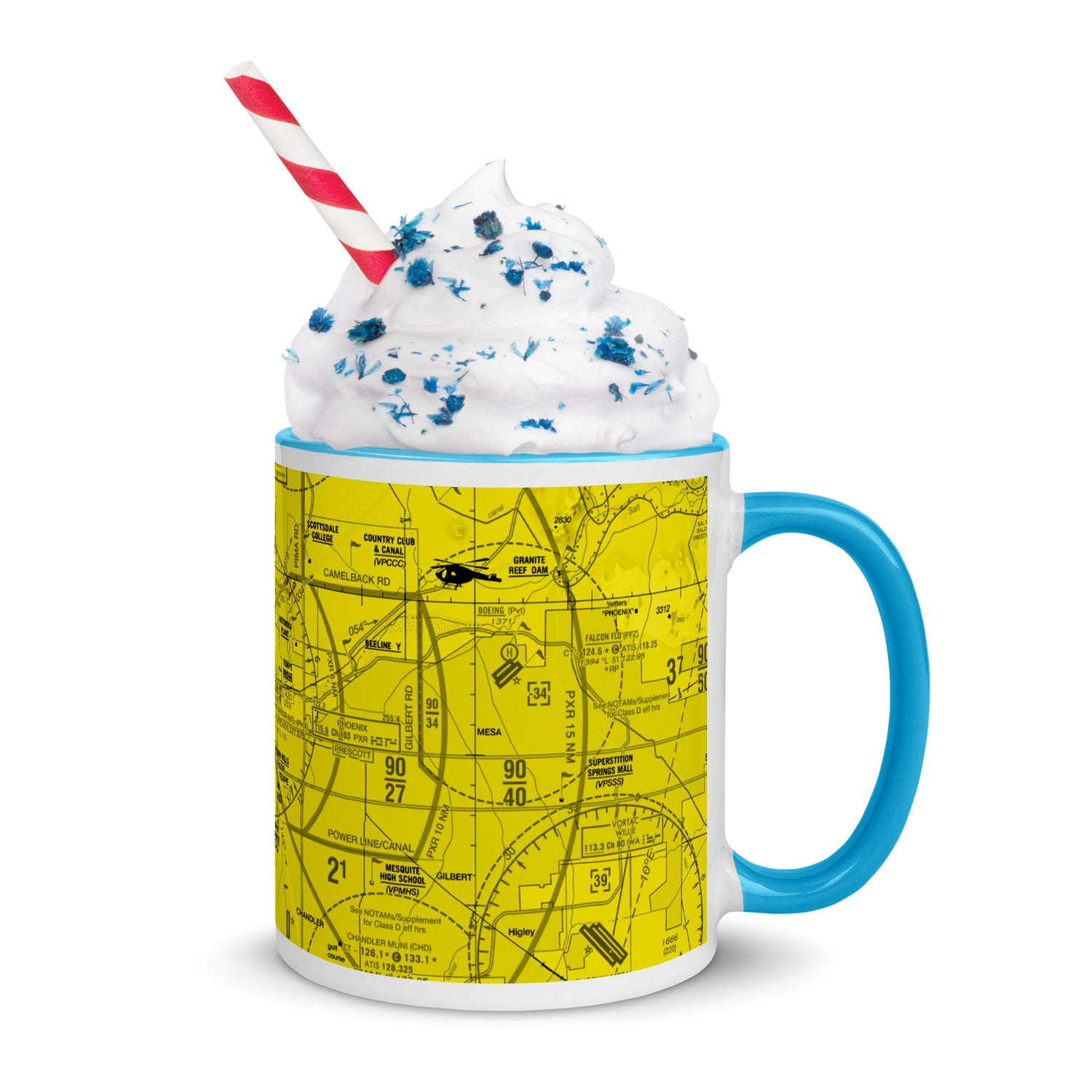 Phoenix TAC Chart - 11 oz. yellow mug with color inside