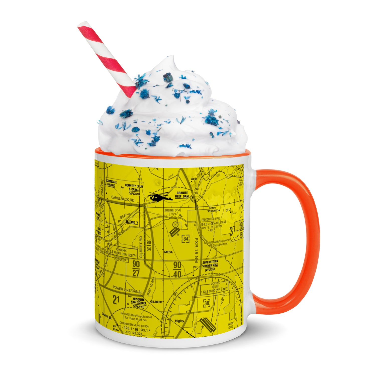 Phoenix TAC Chart - 11 oz. yellow mug with color inside