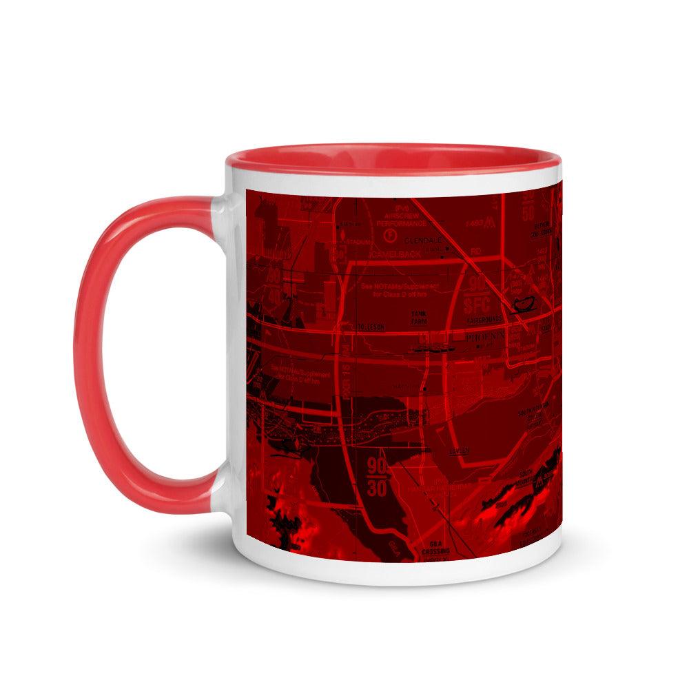 Phoenix TAC Chart - 11 oz. red mug with color inside
