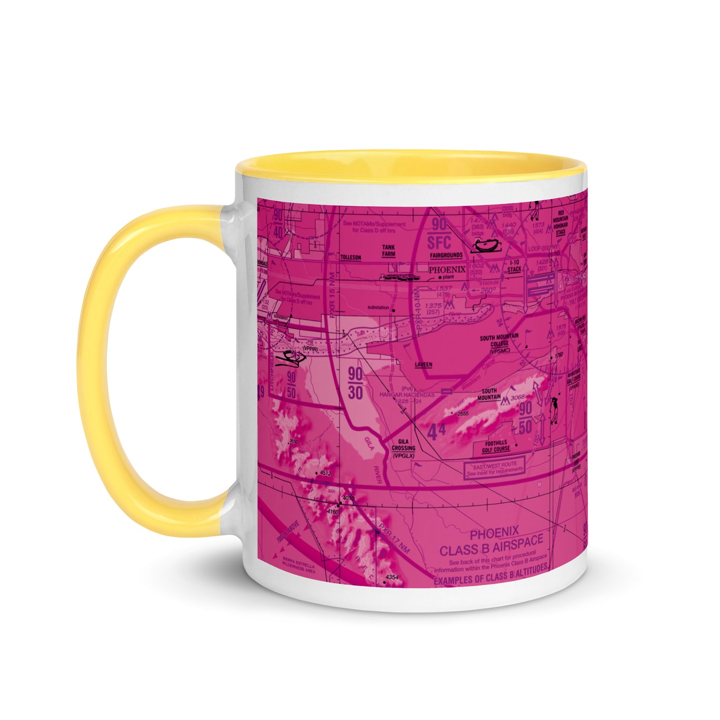 Phoenix TAC Chart 11 oz. mug with color inside (pink)