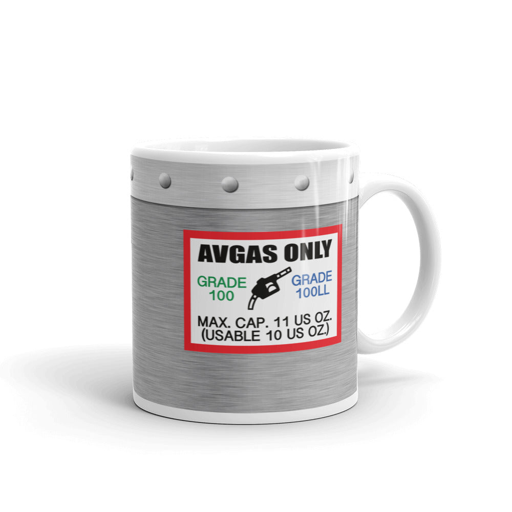 AVGAS / 100LL fuel only - 11 oz. mug